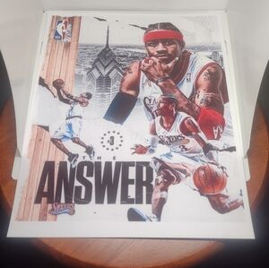 NEW! ALLEN IVERSON OLD SCHOOL PHILADELPHIA 76ERS 8.5x11 GLOSSY COLOR ART POSTER!